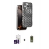 MARSİLYAN™- iPhone 16 Pro Max Kılıf Siluet Form Serisi - Siyah Joko Magic 5D Hayalet Cam + Bilvis Titan Kamera Lens - SH
