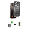 MARSİLYAN™- iPhone 16 Pro Max Kılıf Siluet Form Serisi - Siyah Joko Magic 5D Hayalet Cam + Raze Metal Kamera Lens - SH
