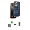 MARSİLYAN™- iPhone 16 Pro Max Kılıf Siluet Form Serisi - Siyah Joko Magic 5D Hayalet Cam + Raze Metal Kamera Lens - SH