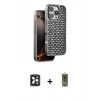MARSİLYAN™- iPhone 16 Pro Max Kılıf Siluet Form Serisi - Siyah Joko Magic 5D Hayalet Cam + PVD Metal Kamera Lens - SH