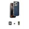 MARSİLYAN™- iPhone 16 Pro Max Kılıf Siluet Form Serisi - Siyah Joko Magic 5D Hayalet Cam + PVD Metal Kamera Lens - SH
