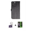 MARSİLYAN™- iPhone 16 Pro Max Kılıf Siluet Işık Serisi - Şeffaf 360 Full Body Arka Koruyucu + Gümüş Bilvis Titan Kamera Lens