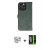 MARSİLYAN™- iPhone 16 Pro Max Kılıf Siluet Işık Serisi - Şeffaf 360 Full Body Arka Koruyucu + Gümüş Pers Alüminyum Kamera Lens