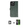 MARSİLYAN™- iPhone 16 Pro Max Kılıf Siluet Işık Serisi - Şeffaf 360 Full Body Arka Koruyucu + Gümüş PVD Metal Kamera Lens