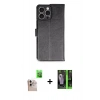 MARSİLYAN™- iPhone 16 Pro Max Kılıf Siluet Işık Serisi - Şeffaf 360 Full Body Arka Koruyucu + Raze Metal Kamera Lens - NLGY