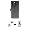 MARSİLYAN™- iPhone 16 Pro Max Kılıf Siluet Işık Serisi - Şeffaf Pasifik Cam Ekran Koruyucu + Raze Metal Kamera Lens - BZ