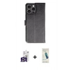 MARSİLYAN™- iPhone 16 Pro Max Kılıf Siluet Işık Serisi - Şeffaf Pasifik Cam Ekran Koruyucu + Bilvis Titan Kamera Lens - TMGI