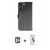 MARSİLYAN™- iPhone 16 Pro Max Kılıf Siluet Işık Serisi - Şeffaf Pasifik Cam Ekran Koruyucu + PVD Metal Kamera Lens - GS