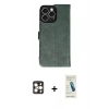 MARSİLYAN™- iPhone 16 Pro Max Kılıf Siluet Işık Serisi - Şeffaf Pasifik Cam Ekran Koruyucu + PVD Metal Kamera Lens - GD