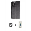 MARSİLYAN™- iPhone 16 Pro Max Kılıf Siluet Işık Serisi - Şeffaf Pasifik Cam Ekran Koruyucu + PVD Metal Kamera Lens - SH