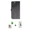 MARSİLYAN™- iPhone 16 Pro Max Kılıf Siluet Işık Serisi - Şeffaf Pasifik Cam Ekran Koruyucu + Raze Metal Kamera Lens - NLGY