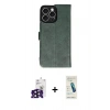 MARSİLYAN™- iPhone 16 Pro Max Kılıf Siluet Işık Serisi - Şeffaf Pasifik Cam Ekran Koruyucu + Siyah Bilvis Titan Kamera Lens