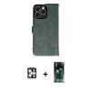 MARSİLYAN™- iPhone 16 Pro Max Kılıf Siluet Işık Serisi - Siyah 360 Mat Full Body Arka Koruyucu + PVD Metal Kamera Lens - GS