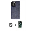 MARSİLYAN™- iPhone 16 Pro Max Kılıf Siluet Işık Serisi - Siyah 360 Mat Full Body Arka Koruyucu + PVD Metal Kamera Lens - GS