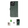 MARSİLYAN™- iPhone 16 Pro Max Kılıf Siluet Işık Serisi - Siyah 360 Mat Full Body Arka Koruyucu + Raze Metal Kamera Lens - NLGY