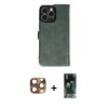 MARSİLYAN™- iPhone 16 Pro Max Kılıf Siluet Işık Serisi - Siyah 360 Mat Full Body Arka Koruyucu + Pers Alüminyum Kamera Lens - CLTM