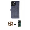 MARSİLYAN™- iPhone 16 Pro Max Kılıf Siluet Işık Serisi - Siyah 360 Mat Full Body Arka Koruyucu + Pers Alüminyum Kamera Lens - CLTM