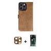 MARSİLYAN™- iPhone 16 Pro Max Kılıf Siluet Işık Serisi - Siyah 360 Mat Full Body Arka Koruyucu + Pers Alüminyum Kamera Lens - CLTM