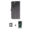 MARSİLYAN™- iPhone 16 Pro Max Kılıf Siluet Işık Serisi - Siyah 360 Mat Full Body Arka Koruyucu + PVD Metal Kamera Lens - GS