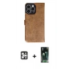MARSİLYAN™- iPhone 16 Pro Max Kılıf Siluet Işık Serisi - Siyah 360 Mat Full Body Arka Koruyucu + PVD Metal Kamera Lens - GS