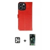 MARSİLYAN™- iPhone 16 Pro Max Kılıf Siluet Işık Serisi - Siyah 360 Mat Full Body Arka Koruyucu + PVD Metal Kamera Lens - GS