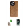 MARSİLYAN™- iPhone 16 Pro Max Kılıf Siluet Işık Serisi - Siyah 360 Mat Full Body Arka Koruyucu + Raze Metal Kamera Lens - CLTM