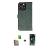 MARSİLYAN™- iPhone 16 Pro Max Kılıf Siluet Işık Serisi - Siyah 360 Mat Full Body Arka Koruyucu + Raze Metal Kamera Lens - CLTM