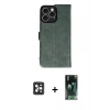 MARSİLYAN™- iPhone 16 Pro Max Kılıf Siluet Işık Serisi - Siyah 360 Mat Full Body Arka Koruyucu + PVD Metal Kamera Lens - SH