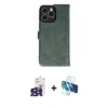 MARSİLYAN™- iPhone 16 Pro Max Kılıf Siluet Işık Serisi - Siyah 3D Antistatik Cam Ekran Koruyucu + Bilvis Titan Kamera Lens - SH