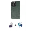 MARSİLYAN™- iPhone 16 Pro Max Kılıf Siluet Işık Serisi - Siyah 3D Antistatik Cam Ekran Koruyucu + Bilvis Titan Kamera Lens - TMGI