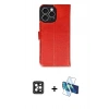 MARSİLYAN™- iPhone 16 Pro Max Kılıf Siluet Işık Serisi - Siyah 3D Antistatik Cam Ekran Koruyucu + PVD Metal Kamera Lens - SH