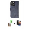 MARSİLYAN™- iPhone 16 Pro Max Kılıf Siluet Işık Serisi - Siyah 3D Antistatik Mat Seramik Nano Ekran Koruyucu + Raze Metal Kamera Lens - CLTM