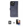 MARSİLYAN™- iPhone 16 Pro Max Kılıf Siluet Işık Serisi - Siyah 3D Antistatik Mat Seramik Nano Ekran Koruyucu + PVD Metal Kamera Lens - SH
