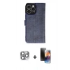 MARSİLYAN™- iPhone 16 Pro Max Kılıf Siluet Işık Serisi - Siyah 3D Antistatik Mat Seramik Nano Ekran Koruyucu + Pers Alüminyum Kamera Lens - GI