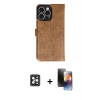 MARSİLYAN™- iPhone 16 Pro Max Kılıf Siluet Işık Serisi - Siyah 3D Antistatik Mat Seramik Nano Ekran Koruyucu + PVD Metal Kamera Lens - SH