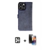 MARSİLYAN™- iPhone 16 Pro Max Kılıf Siluet Işık Serisi - Siyah 3D Antistatik Mat Seramik Nano Ekran Koruyucu + PVD Metal Kamera Lens - GS