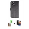 MARSİLYAN™- iPhone 16 Pro Max Kılıf Siluet Işık Serisi - Siyah 3D Antistatik Mat Seramik Nano Ekran Koruyucu + Raze Metal Kamera Lens - CLTM