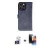 MARSİLYAN™- iPhone 16 Pro Max Kılıf Siluet Işık Serisi - Siyah 3D Antistatik Mat Seramik Nano Ekran Koruyucu + Bilvis Titan Kamera Lens - TMGI