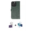 MARSİLYAN™- iPhone 16 Pro Max Kılıf Siluet Işık Serisi - Siyah 3D Antistatik Seramik Nano Ekran Koruyucu + Bilvis Titan Kamera Lens - SH