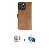 MARSİLYAN™- iPhone 16 Pro Max Kılıf Siluet Işık Serisi - Siyah 3D Antistatik Seramik Nano Ekran Koruyucu + Pers Alüminyum Kamera Lens - GS