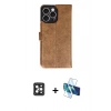 MARSİLYAN™- iPhone 16 Pro Max Kılıf Siluet Işık Serisi - Siyah 3D Antistatik Seramik Nano Ekran Koruyucu + PVD Metal Kamera Lens - SH