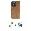 MARSİLYAN™- iPhone 16 Pro Max Kılıf Siluet Işık Serisi - Siyah 3D Antistatik Seramik Nano Ekran Koruyucu + Raze Metal Kamera Lens - BZ