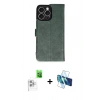 MARSİLYAN™- iPhone 16 Pro Max Kılıf Siluet Işık Serisi - Siyah 3D Antistatik Seramik Nano Ekran Koruyucu + Raze Metal Kamera Lens - BZ