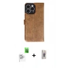 MARSİLYAN™- iPhone 16 Pro Max Kılıf Siluet Işık Serisi - Siyah Bilvis 3D Cam Ekran Koruyucu + Raze Metal Kamera Lens - BZ