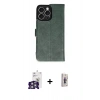 MARSİLYAN™- iPhone 16 Pro Max Kılıf Siluet Işık Serisi - Siyah Bilvis 3D Cam Ekran Koruyucu + Bilvis Titan Kamera Lens - GS