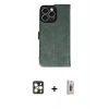 MARSİLYAN™- iPhone 16 Pro Max Kılıf Siluet Işık Serisi - Siyah Bilvis 3D Cam Ekran Koruyucu + PVD Metal Kamera Lens - GD