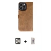 MARSİLYAN™- iPhone 16 Pro Max Kılıf Siluet Işık Serisi - Siyah Bilvis 3D Cam Ekran Koruyucu + PVD Metal Kamera Lens - GD