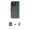 MARSİLYAN™- iPhone 16 Pro Max Kılıf Siluet Işık Serisi - Siyah Bilvis 3D Cam Ekran Koruyucu + PVD Metal Kamera Lens - SH