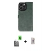MARSİLYAN™- iPhone 16 Pro Max Kılıf Siluet Işık Serisi - Siyah Bilvis 3D Cam Ekran Koruyucu + Raze Metal Kamera Lens - SH