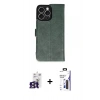 MARSİLYAN™- iPhone 16 Pro Max Kılıf Siluet Işık Serisi - Siyah Bilvis 3X AR Hayalet Cam Ekran Koruyucu + Bilvis Titan Kamera Lens - TMGI
